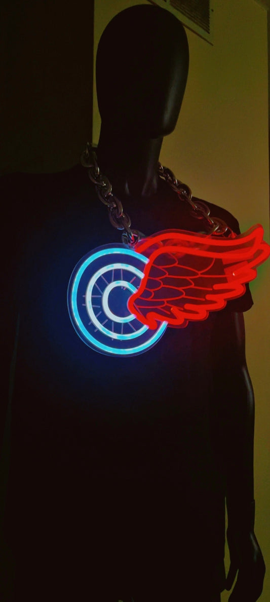 Detroit Red Wings LED Big Fan Chain – Light Up Your Hockey Spirit!