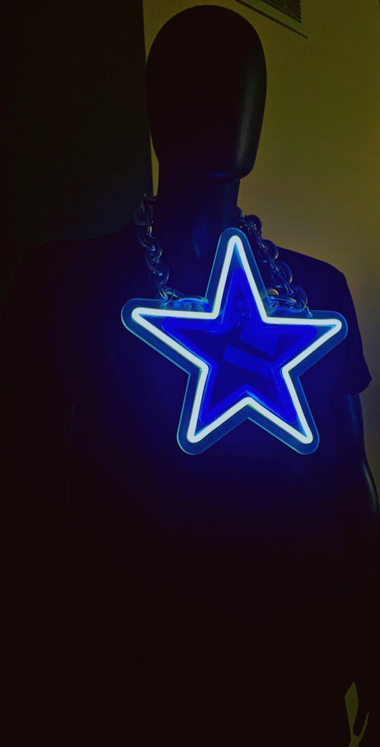 Dallas Cowboys LED Big Fan Chain - Light Up Your Team Spirit!